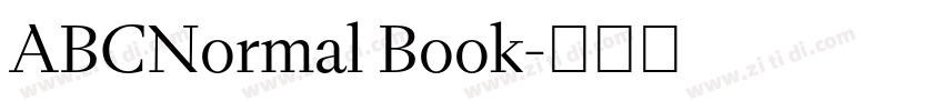 ABCNormal Book字体转换 ABCNormal Book字体转换